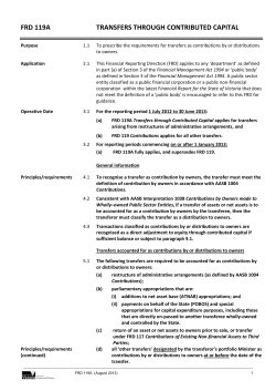 FRD 119A Transfers through Contributed Capital