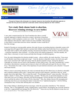 New study finds shame leads to abortion, discovers winning strategy