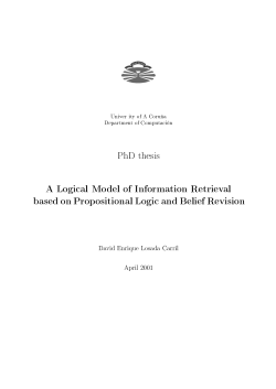 Logical Model of Information Retrieval based on Propositional Logic