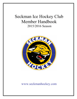 Seckman Ice Hockey Club Member Handbook