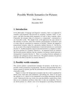 Possible worlds semantics for pictures