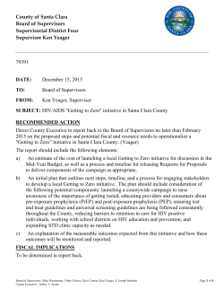 Getting to Zero - the County of Santa Clara