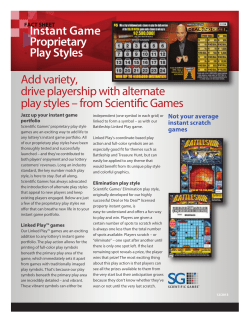 Instant Games Proprietary Play Styles Fact