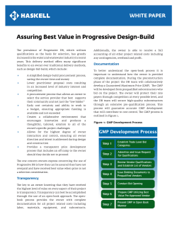 Assuring Best Value in Progressive Design
