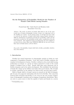On the Estimation of Probability Model for the Number of Female