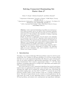 Solving Connected Dominating Set Faster than 2n