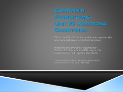 Chartfield Foundations &ndash; ADDITIONAL Chartfield Slides