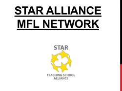 MFL Network Presentation - STAR Teaching School Alliance