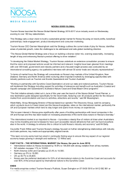 media release - global market strategy launch