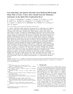 Iron mineralogy and aqueous alteration from Husband Hill through
