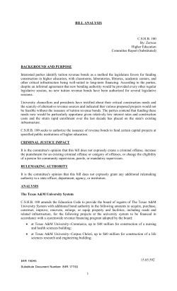 bill analysis - Texas Legislature Online