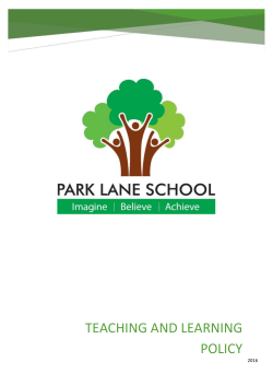 Teaching and learning policy