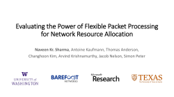 Evaluating the Power of Flexible Packet Processing for