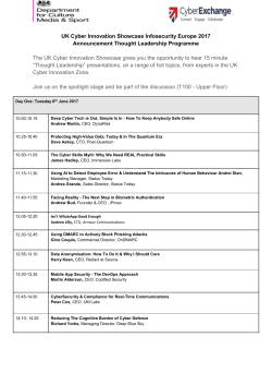 The UK Cyber Innovation Showcase gives you