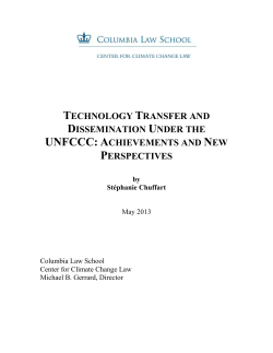 Technology Transfer and Climate Change