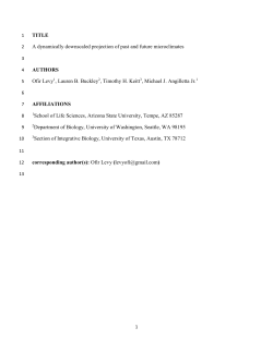 TITLE A dynamically downscaled projection of past and future