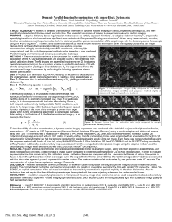 N N &rho; &rho; . . . arg min . s t = = &minus; &rho; D m m y D m Proc. Intl. Soc. Mag