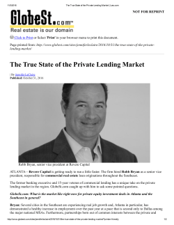 The True State of the Private Lending Market