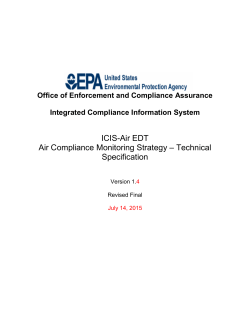 ICIS-Air EDT Air Compliance Monitoring Strategy Tech Spec