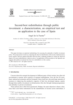 Second-best redistribution through public investment - IAE-CSIC