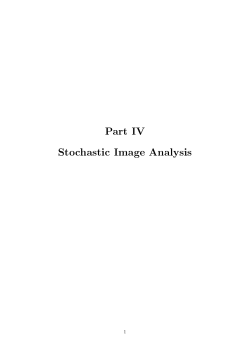 Part IV Stochastic Image Analysis