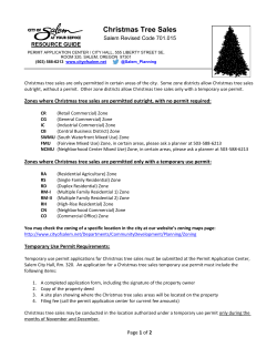 Christmas Tree Sales