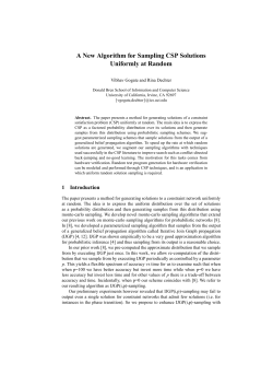 A New Algorithm for Sampling CSP Solutions Uniformly at Random