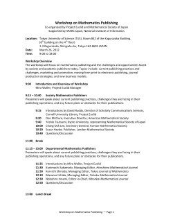 Project Euclid formally requests that the Mathematical Society of