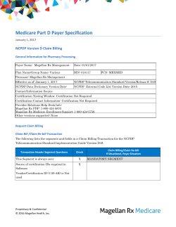 ncpdp payer sheet template - Magellan Rx Medicare logo
