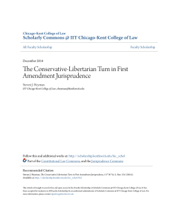 The Conservative-Libertarian Turn in First Amendment Jurisprudence