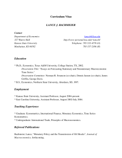 Curriculum Vitae - Personal Web Pages