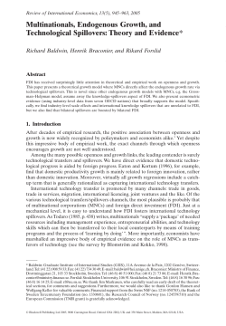 Theory and Evidence - The Graduate Institute, Geneva