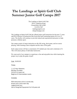 Summer Junior Golf Camps