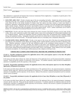 Schedule G: General Class Lawn Care Containment Permit