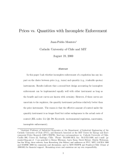 Prices vs. Quantities with Incomplete Enforcement