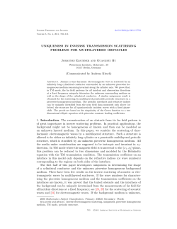 UNIQUENESS IN INVERSE TRANSMISSION SCATTERING