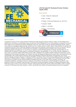 ePub FE Mechanical Practice Problems
