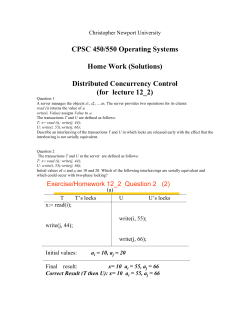 Distributed Systems, Edition 3 - Christopher Newport University