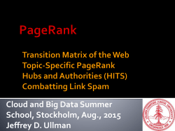 Slide - EIT ICT Labs Summer School on Cloud and Big Data