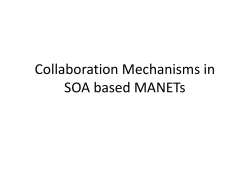 Collaboration Mechanisms in SOA based MANETs