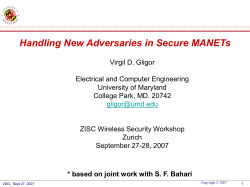 Handling New Adversaries in Secure MANETs
