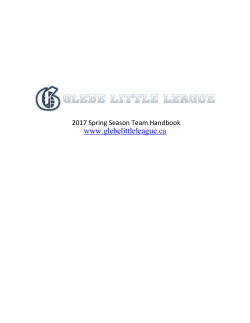 2017 Spring House League Team Handbook