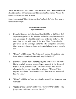 even liked to play with paper dolls. And Oliver Button liked to