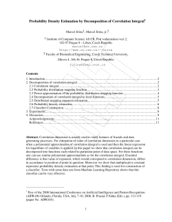 Probability Density Estimation by Decomposition of