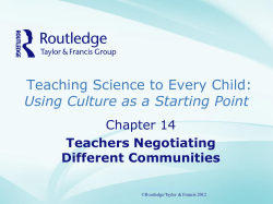 Teaching Science to Every Child: Using Culture as a