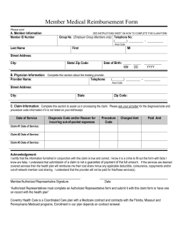 Medical Claim Form