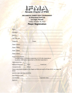 Player Registration -- Paper