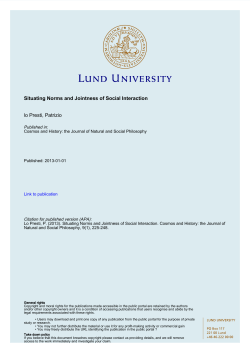 Situating Norms and Jointness of Social