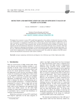 DETECTION AND IDENTIFICATION OF LOSS OF EFFICIENCY