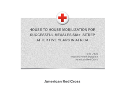 HOUSE TO HOUSE MOBILIZATION FOR SUCCESSFUL MEASLES